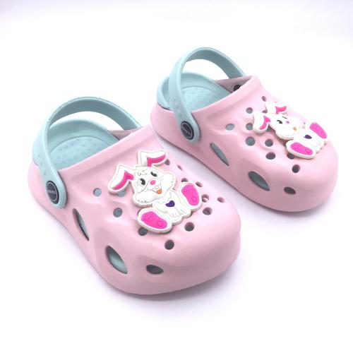 KRAKKI Toddlers Teddy Print Extra Soft Clogs
