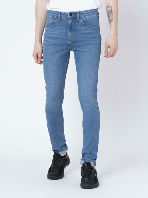 Red Tape Men's Mid Blue Skinny Jeans