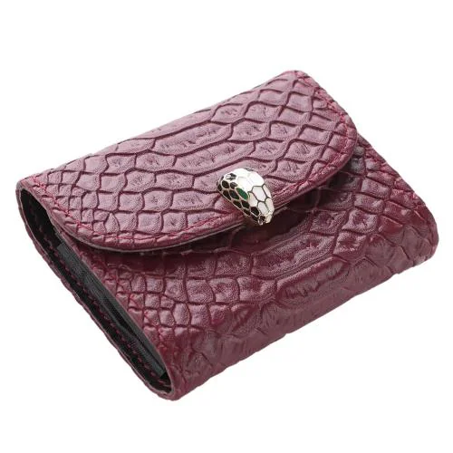 Kuber Industries Red Leather Card Holder Wallet For Men Women