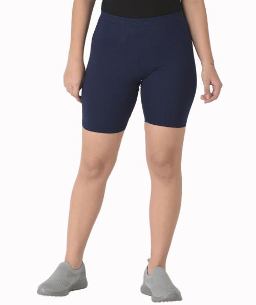 Dollar Missy Women Navy Blue Color Pack of 3 Cycling Shorts