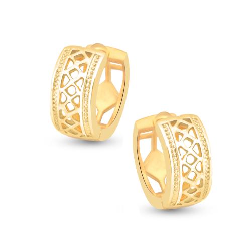 Vshine Fashion Jewellery Reticular Stylish Fancy Bali Stud Earring Gold Plated Fashion Jewellery Collection For Women & Girls