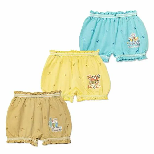 Dowin Boys and Girls 100% Cotton Bloomers(Oreo_75)(Pack of 3)