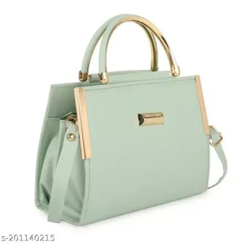 QNS Synthetic Leather Classy Elegant Top Handle Handheld Shoulder Daytrip Hobo Satchel crossbody Handbag For Women-Green