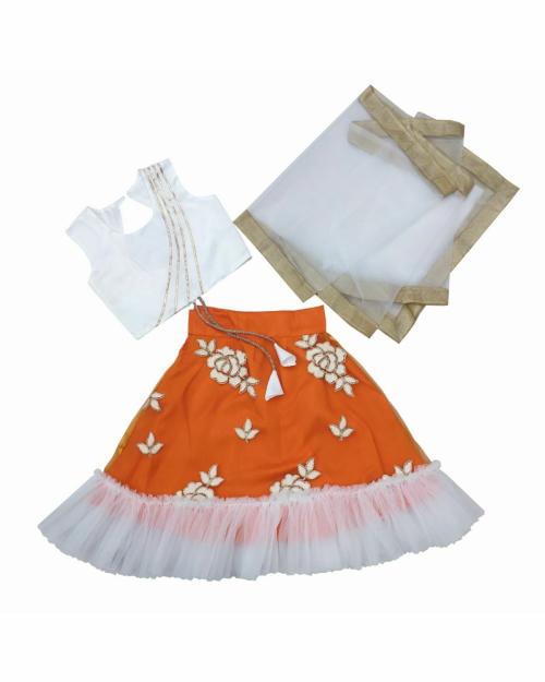 Jugnoo Mart Fancy Lehenga Choli and Dupatta Set for Girls