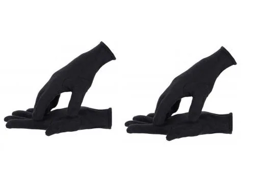 Cotson Cotton Hand Gloves For Men And Women For Sun Protection And Bike Riders Pack OF 2 Pair (Black, Free size)