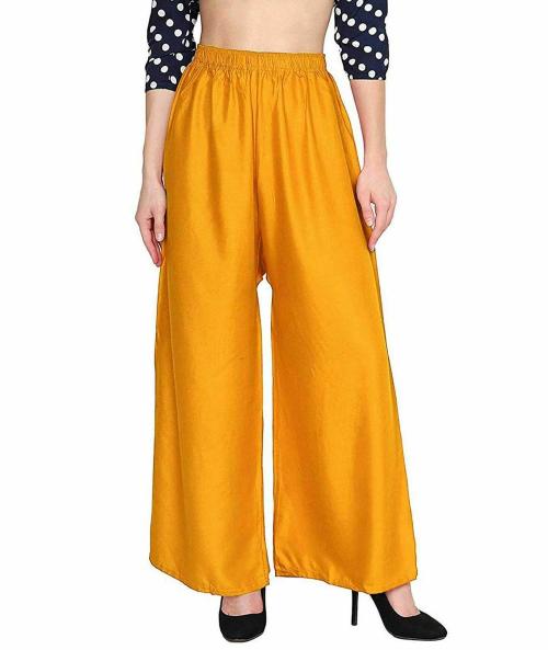 Women's Western Wear Palazzo Single MUSTARD JioMart