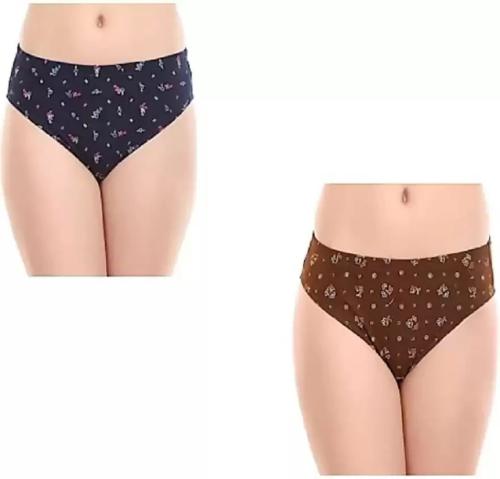 Cavenders Multicolor Cotton Blend Pack of 2 Womens Hipster Panties