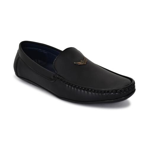 Equila Eagle Loafers For Men - BLACK