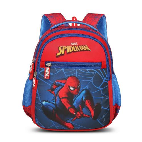 Priority Marvel Spiderman Printed Red Polyester School Backpack For Kids | Specially School Bag For Boys