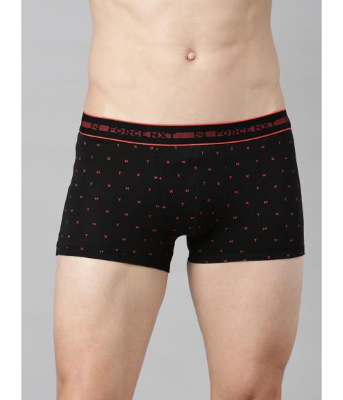 FORCE NXT Men's Assorted Self Design 100% Cotton Trunks