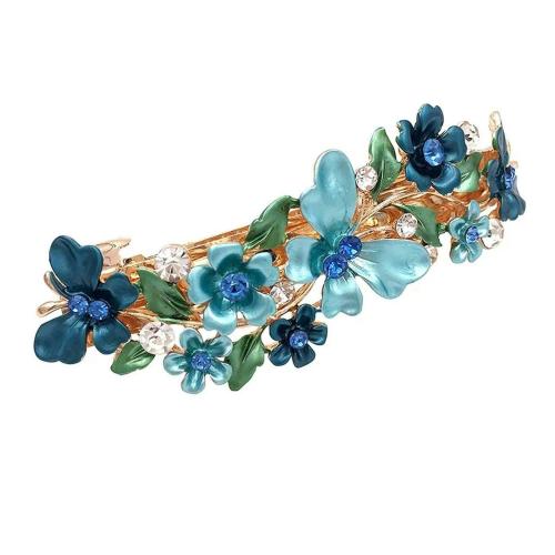 Buy Kairangi By Yellow Chimes Blue Metal Enamelled Butterfly French Barrette Hair Clips for