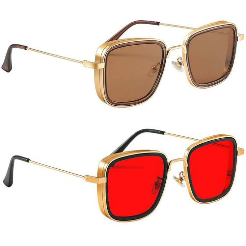 Phenomenal New Stylish Carryminati 400 UV Protected Stylish Sunglasses pack of 2 (Men & Women)