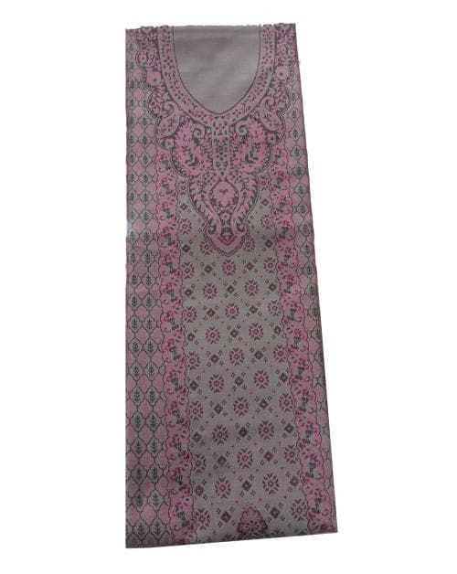 SAAKSHAAT Women's Unstitched Printed Winter Woollen Pashmina Salwar Suit Dress Material with Shawl - (Free Size) - Grey-1