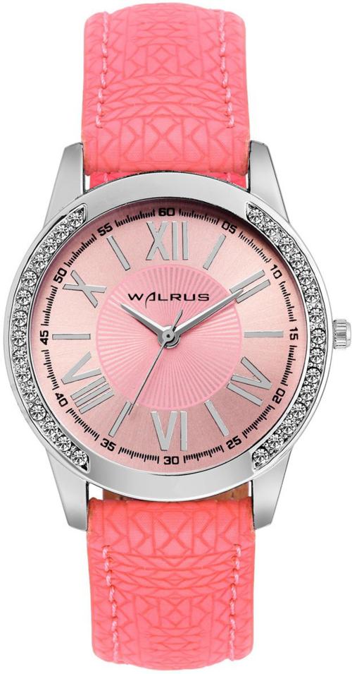 Walrus Analog Pink Dial Pink Strap Watch For Women