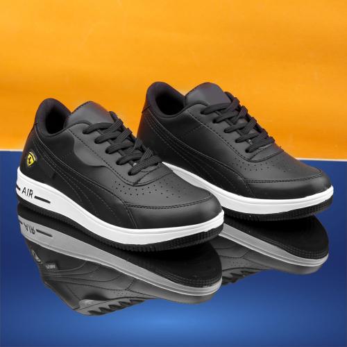 ALASDAIR Trendy & Stylish Puma Style Sneakers For Men (Black)