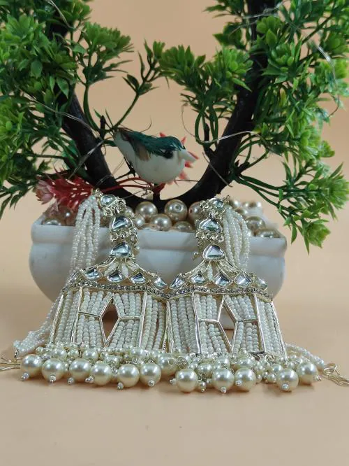 JIYANSHI FASHION Gold Plated Traditional Earrings for Women/Girls