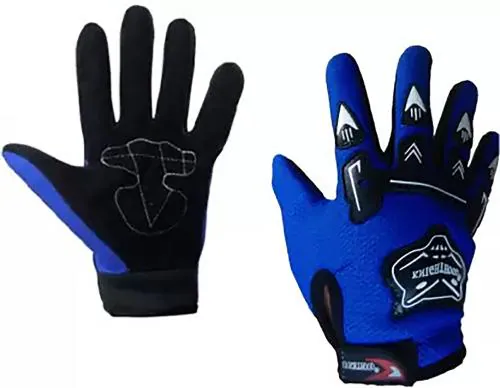 FASHNO Men's KTM Bike Racing Riding Full Gloves Driving Gloves Blue Color, (Pack Of 1)