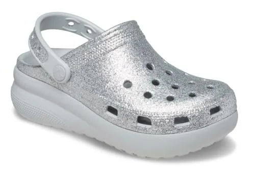 Crocs Classic Silver Clogs For Unisex Kids