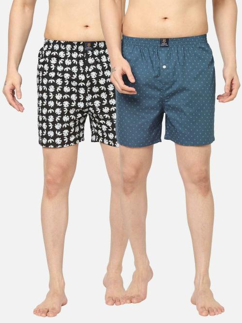 Urban Scottish Multicolor Printed Pure Cotton Men Boxer