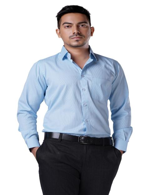 Charcoal Fashion Pink Strip Print Regular Formal Shirt for mens