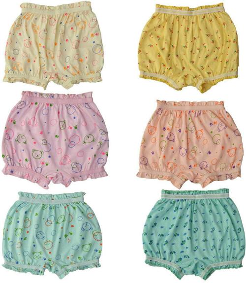 Reyonvally Multi Color Pure Cotton Multi Pack Innerwear And Swimwear Pack of 6