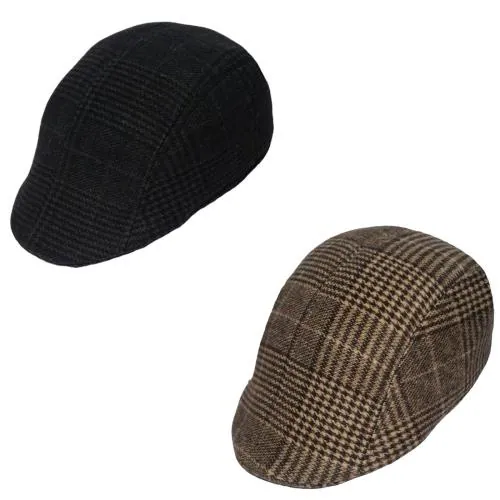 Classic Combo Woolen Gulf Caps ( Black & Beige)