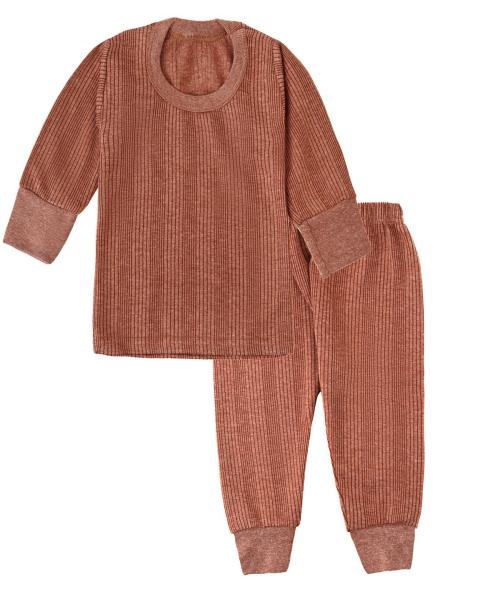 LITTLEKART Kids Baby Thermal Set with Rib Pajama/Pajami and Baniyan/Top Set for Baby Boys & Girls - Multicolor (Pack of 3, Size 9-12 Month's)