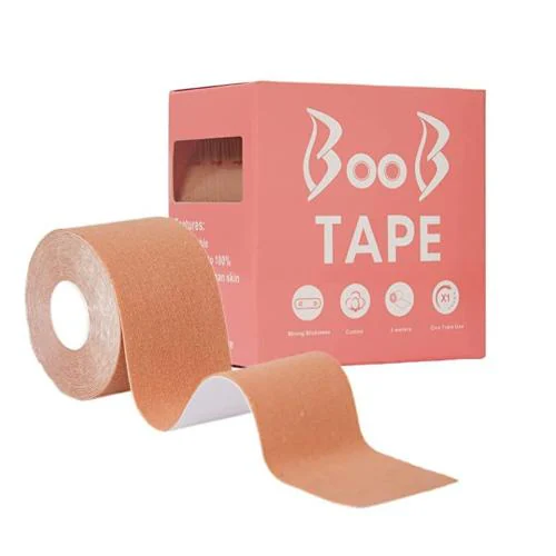 VANILLAFUDGE Boob Tape Boobytape for Breast Lift | Achieve Chest Brace Lift & Contour of Breasts Sticky Body Tape for Push up & Shape in All Clothing Fabric Dress Types .