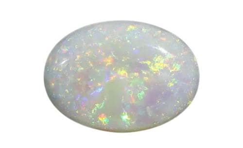 Feel Touch Mart 7 Carat Milky White Fair Opal Stone Original IGL Lab Certified Amazing Oval Shape Opal Ratan Safed Natural 7.25 Ratti White Opal Loose Gemstone Best Earth Mine Australian For Men & Women By