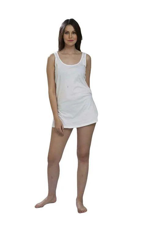 Mybody Women White Cotton Camisole Slip (XXL)