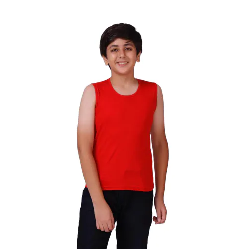 GFU GOD FOR YOU Boys Cotton Vest for 11 to 12 years old Boys Sleeveless Baniyan for Boys Color: Red