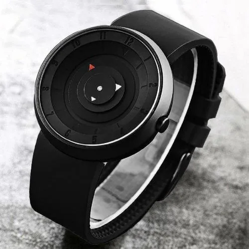 ONIR Analog Black Dial Black Strap Watch For Men