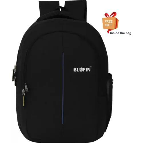 Blufin Medium 30 L Laptop Backpack MEDIUM 30L LAPTOP BACKPACK UNISEX LIGHTWEIGHT BACKPACK FOR COLLEGE & OFFICE  (Blue)