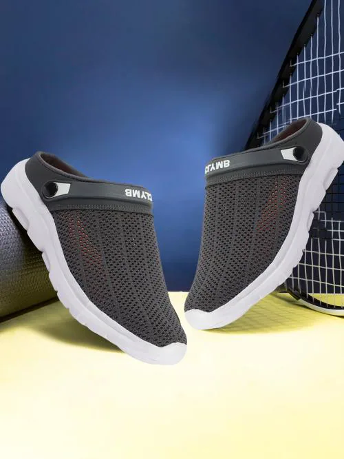 CLYMB Bantu Dark Grey Lightweight,Comfort,Summer,Trendy,Walking,Outdoor,Stylish,Home,Daily Use Clogs Sandal Men