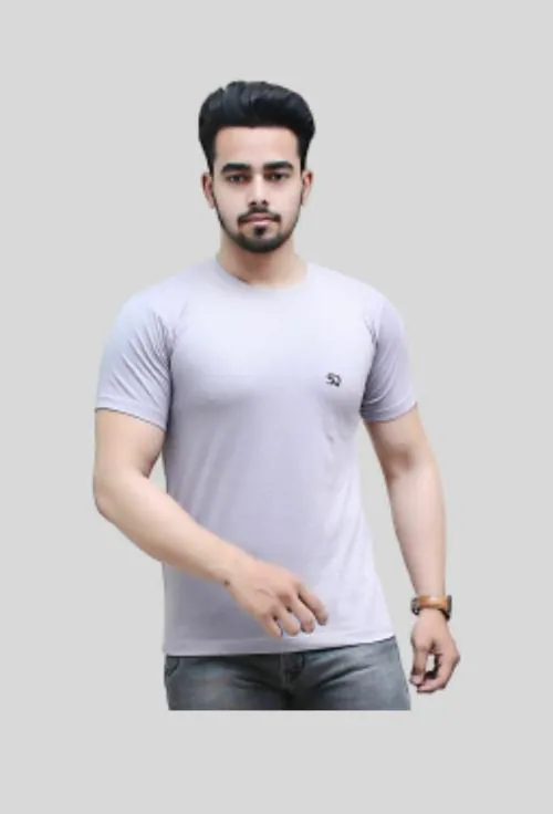 Squad Round Neck Cotton Black T-Shirt for Men