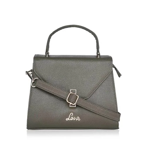 LAVIE GYPSY FLAP SATCHEL Green Handbags