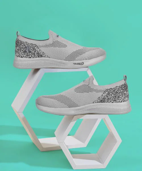 Aqualite Light Grey & Dark Grey Running Shoes Mens JioMart