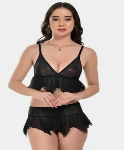 FAIR DEAL Vip Industries Woman Non Padded Bra Panty Set30BBlackBras-135