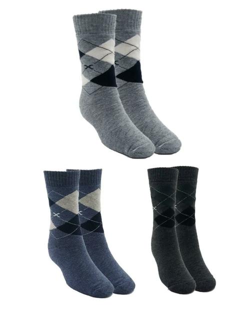 B & B BUTTONS & BOWS Wool Blend Lycra Unisex Formal Socks,Terry Wool Full Length Socks,Crew Length Socks,Calf Length Socks, Towel Socks,Super Soft Premium Fabric, Free Size-03 Pair