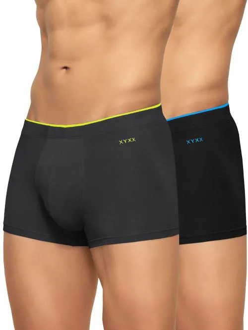 XYXX Pack of 2 Intellisoft Micro Modal Uno Men Trunks