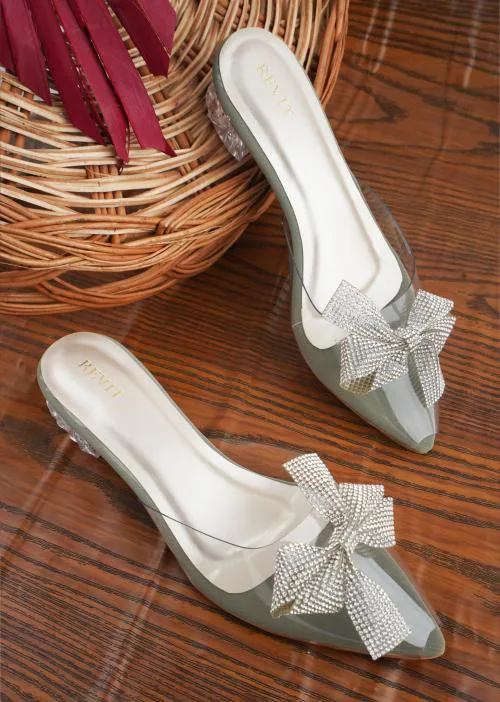 Synthetic Heel Sandals