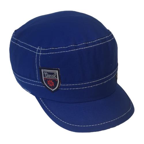 Cotton Cap With a Short Peak For Classy looks C-113C -Blue