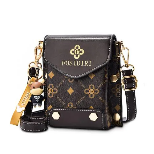 PALAY Women Small Cross-Body Phone Bag Stylish PU Leather Mobile Cell Phone Pouch Women Purse Wallet Sling Bag with Detachable Strap, Mini Shoulder Bag for Daily Essentials Women (Black)