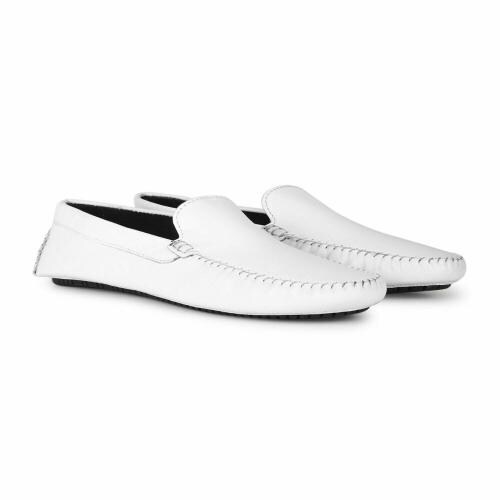 Yoho White Loafers for Men