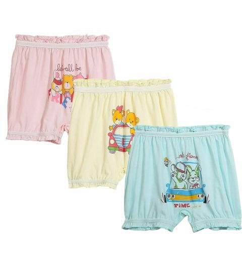 Dowin Boys and Girls 100% Cotton Bloomers Pack of 3 (DONALD_75)
