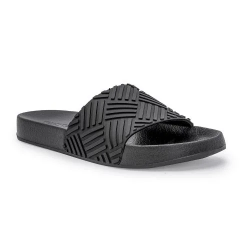 Red Tape Black Slip-On Casual Sliders - Comfortable & Perfect for Casual Looks for Men