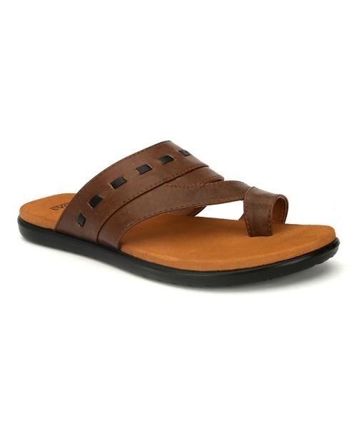 Big Junior Men Slip On Slipper Flip Flop TD148 (Tan)