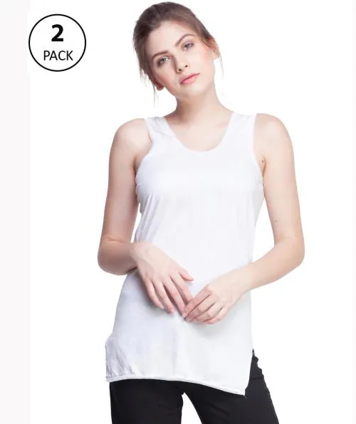 Dollar Missy Women Camisole Madhu Pack of 2- White
