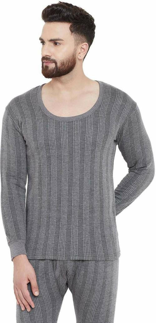 REVEXO Men Polycotton Top - Pyjama Set Thermal - S