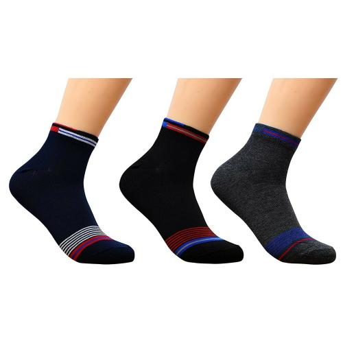 Buy JOSHWA Women Blue, Black And Charcoal Pure Cotton Shoe Liner Socks